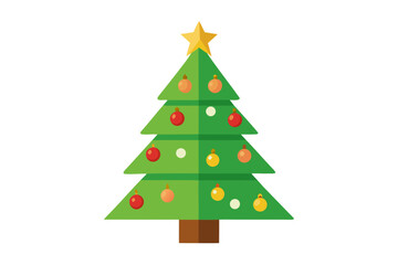  christmas tree white background