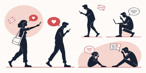 Fototapeta premium Illustration of a person demonstrating various exercise techniques Vector