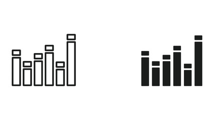 Bar Chart and Sound Waveform Icons