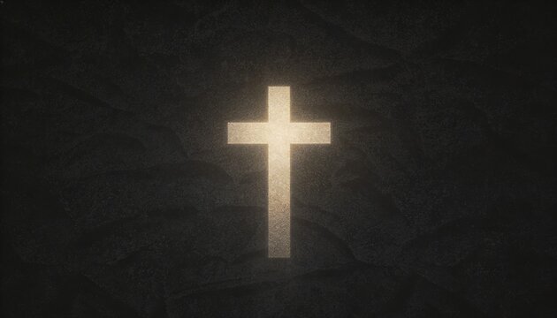 Dark Textured Background with Subtle Light for Good Friday Solemn Mood