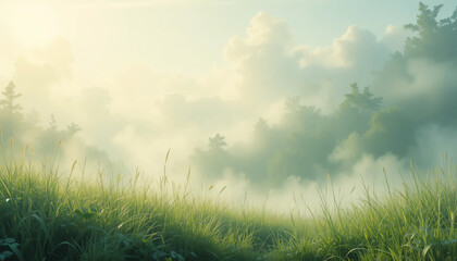 Naklejka premium Soft natural background with calm peaceful feeling.