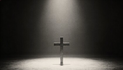 Dark Textured Background with Subtle Light for Good Friday Solemn Mood