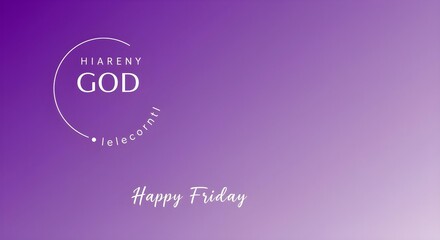 Soft Purple Gradient Background for Good Friday and Lent Design