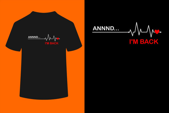 Coronary Bypass Artery Open Heart Diseases Surgery Heartbeat  T-Shirt
