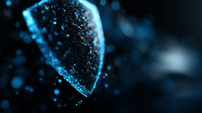Digital Crystal Data Structure with Blue Particles