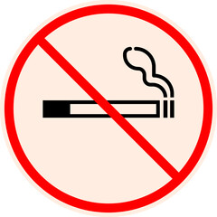 No Smoking Allowed Sign in Public Places