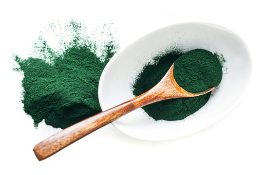 Spirulina Powder with Intense Deep Green Color
