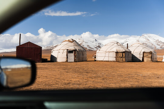Scenic road trip through Kyrgyzstan's picturesque landscapes