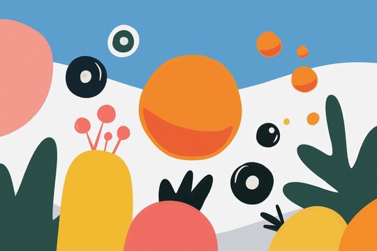 Abstract colorful background with geometric elements