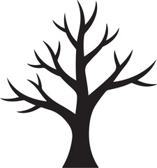 Fototapeta premium Modern Tree Silhouette Vector Art