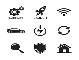 Modern and Visionary Future Dashboard Interface Icons