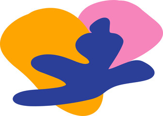 Modern Abstract Organic Blob Shapes Minimalist Design