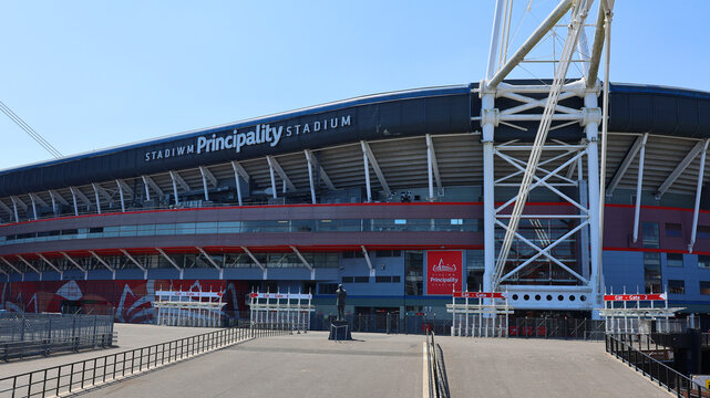 CARDIFF WALES UNITED KINGDOM: Millennium Stadium, known since 2016 as the Principality Stadium for sponsorship reasons, is the national stadium of Wales