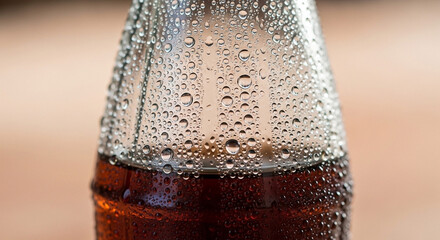 close up of beer bottle