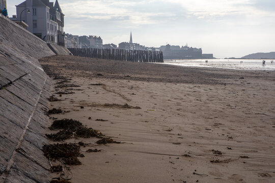 Chau du sillon - Plages de l'&eacute;ventail et du sillon - Saint Malo - Ile-et-Vilaine - Brittany - France