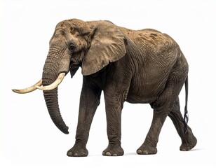 Obraz premium African elephant alone in image