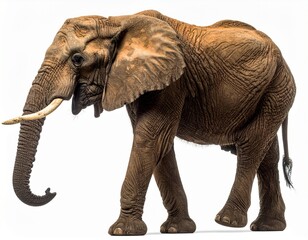 Fototapeta premium African elephant alone in image
