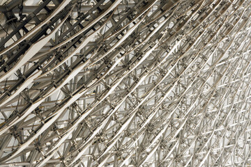 Complex Abstract Architectural Steel Frame and Panels
