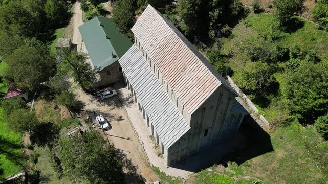 Barhal Church, located in Yusufeli, Artvin, Turkey, was built by the Georgian King in the 10th century.