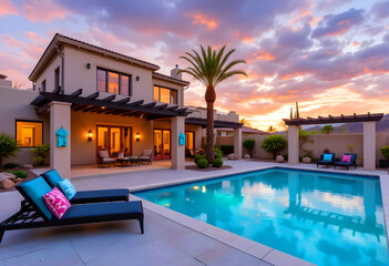 An opulent house in Scottsdale, Arizona.