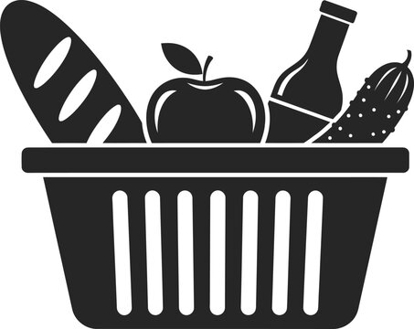 Grocery basket icon