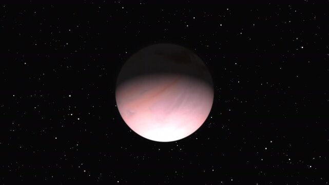 Pluto Dwarf Planet Rotating in Deep Space &ndash; Icy World in Kuiper Belt.