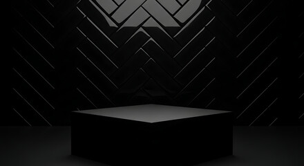 Minimalist black and white geometric design