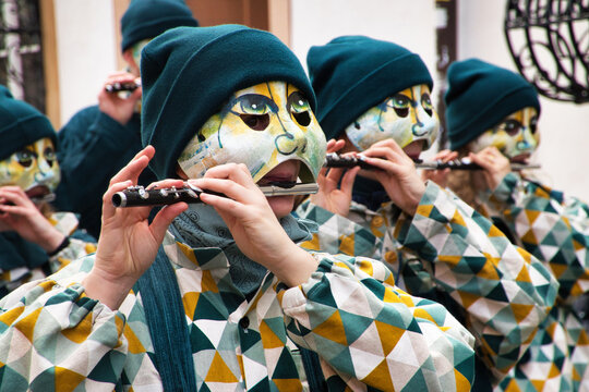 Schweiz, Basel, Karneval, Stadt Basel, Baselstadt, Kanton Basel, Festzug, Larven, Masken, Brauch, Fasnacht