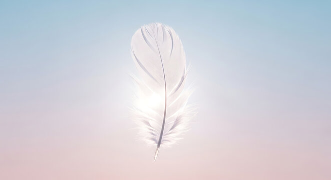 A whimsical balloon floating against a serene sky backdrop with soft clouds.