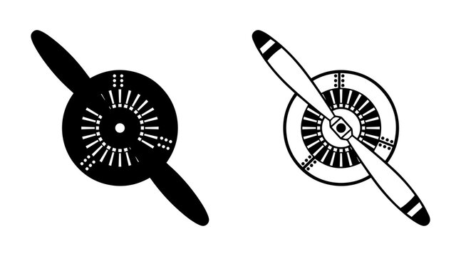 Collection of fan icon. symbols isolated on a white background. Vector illustration. Editable stroke