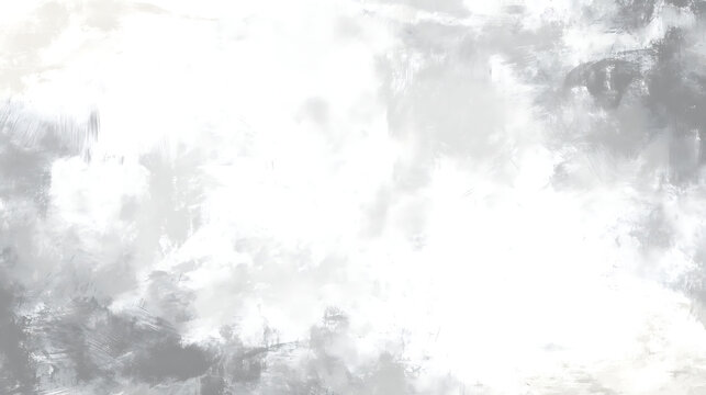 Bright Abstract Background with Soft Gray and White Painterly Strokes