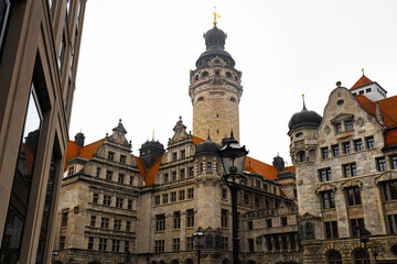Obraz premium the historic center of leipzig germany