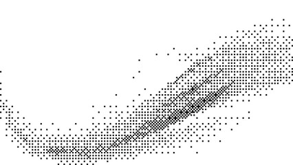 Background with dither effect in black and white vector illustration