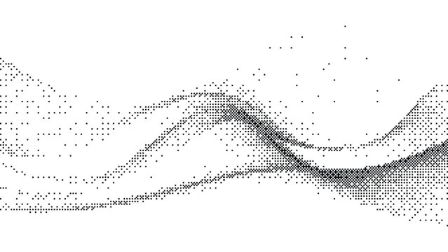 Vector illustration of dither background with halftone effect