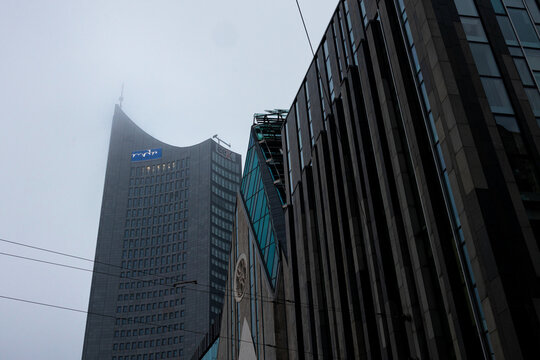 leipzig, saxony, germany - 02 08 2026: the headquarters of mdr television in germany