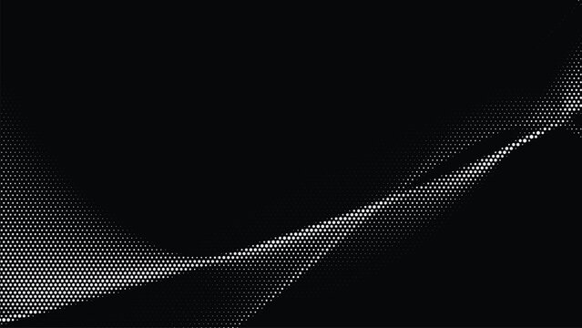 Halftone background illustration with wavy pattern