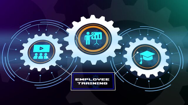 Professional Employee Training and Digital Skill Development Workshop. Business, Technology, Internet and Networking Concept.