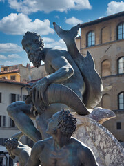 Bronze Ocean God Detail From