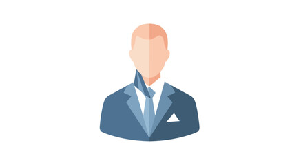 Flat Business Man Icon