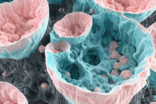 Digital twin of cellular behavior shown in software window