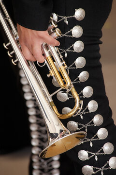 New Mexico, United States. Mexican Mariachi performer.  