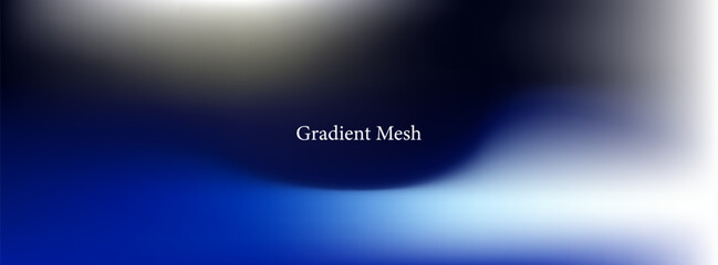 Deep blue gradient mesh background with smooth fluid waves, soft blur transitions and modern abstract minimal luxury vector design backdrop © Alfarizqi