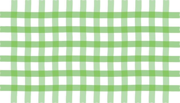 Vibrant green gingham pattern