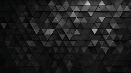 Obraz premium Dark textured background of repeating triangles geometric