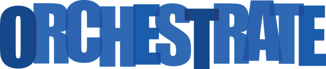 Orchestrate typography vector © Nur