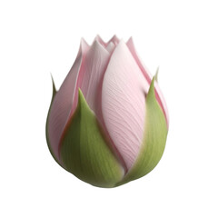 Fototapeta premium Pink lotus flower bud close-up