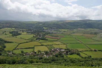 Obraz premium View from Bossington hill in Exmoor National Park