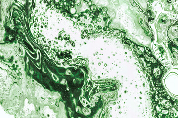 Green Liquid Marble Texture Background
