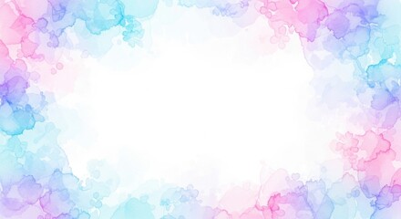 Obraz premium Watercolor wash background with pastel colors for artistic design.