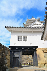 Scenery of Himeji castle Bizen gate, Himeji city, Hyogo prefecture, Japan